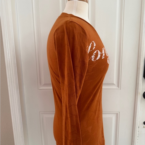 Texas Longhorn Women's Bundle -Long Sleeve Burn out Top, bracelet and ring - Picture 5 of 13